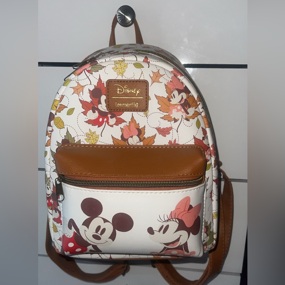 Loungefly Disney Mickey and Minnie Fall Backpack